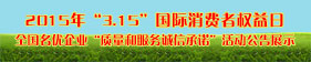 2015年“315”國際消費(fèi)者權(quán)益日“質(zhì)量和服務(wù)誠信承諾”活動(dòng)企業(yè)展示